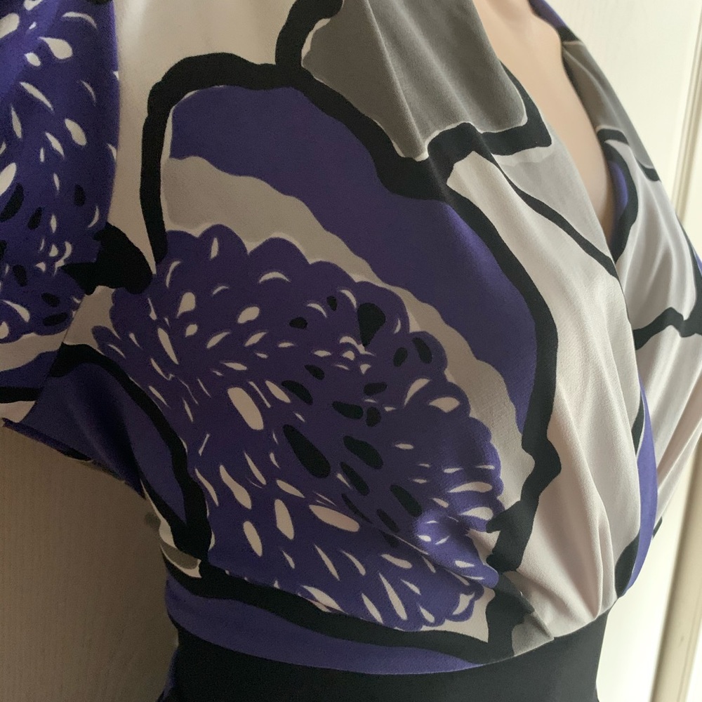Gray and Purple Flower Shirt - Picture 10 of 16